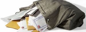 image of open mail bag