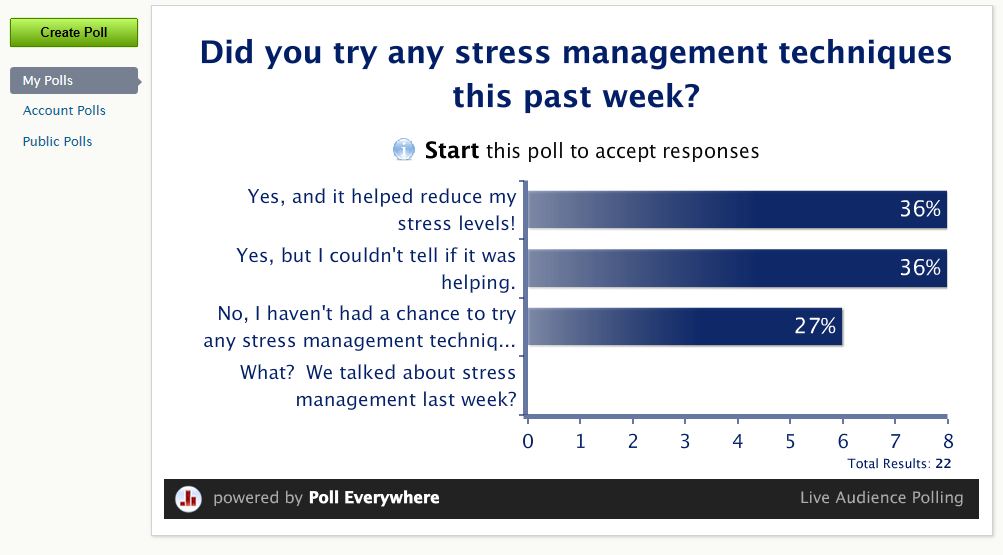 Stress Poll