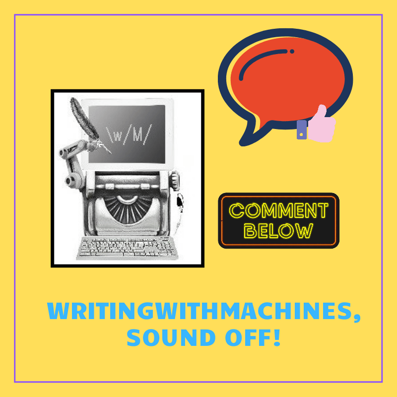 Writing with machines, Sound Off!